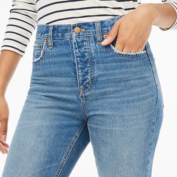 J. Crew Factory Premium Edition straight jean with button fly - Picture 2 of 7